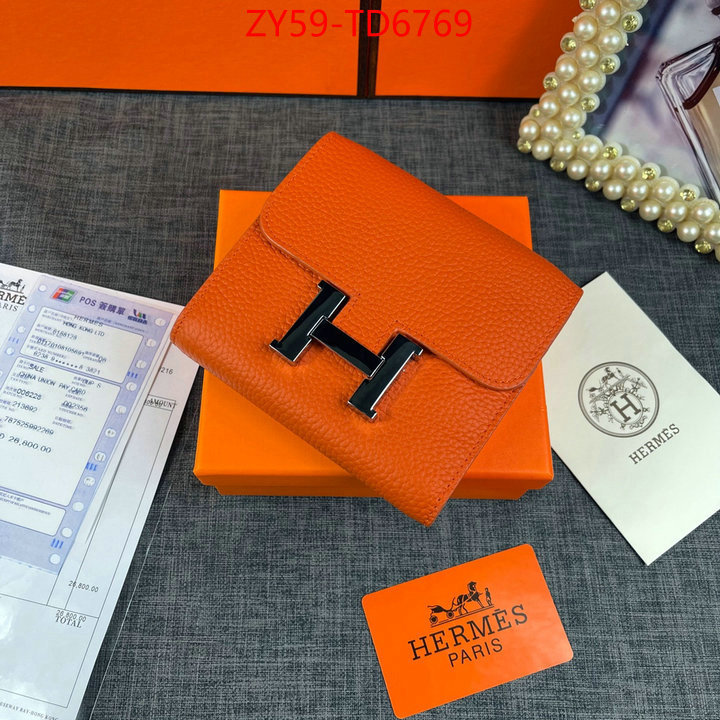 Hermes Bags(4A)-Wallet-,replica 1:1 ,ID: TD6769,$: 59USD