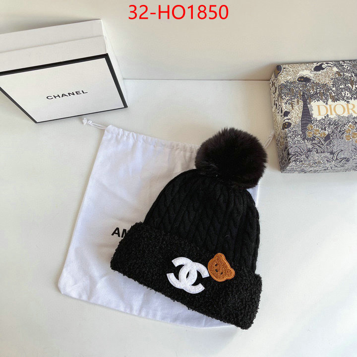 Cap (Hat)-Chanel,1:1 replica wholesale , ID: HO1850,$: 32USD