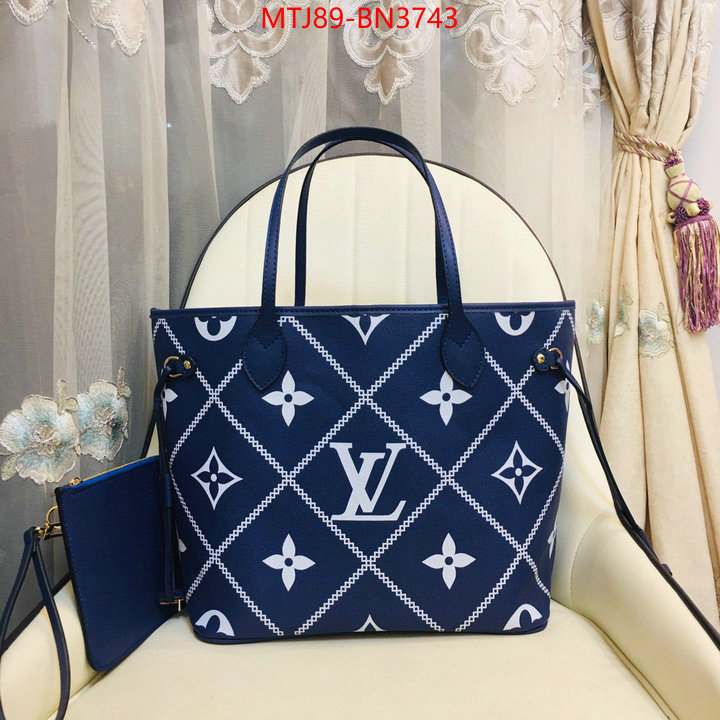 LV Bags(4A)-Neverfull-,wholesale replica shop ,ID: BN3743,$: 89USD