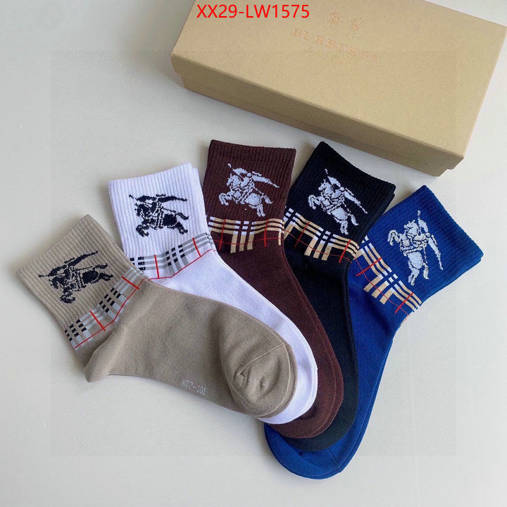 Sock-Burberry,outlet sale store , ID: LW1575,$: 29USD
