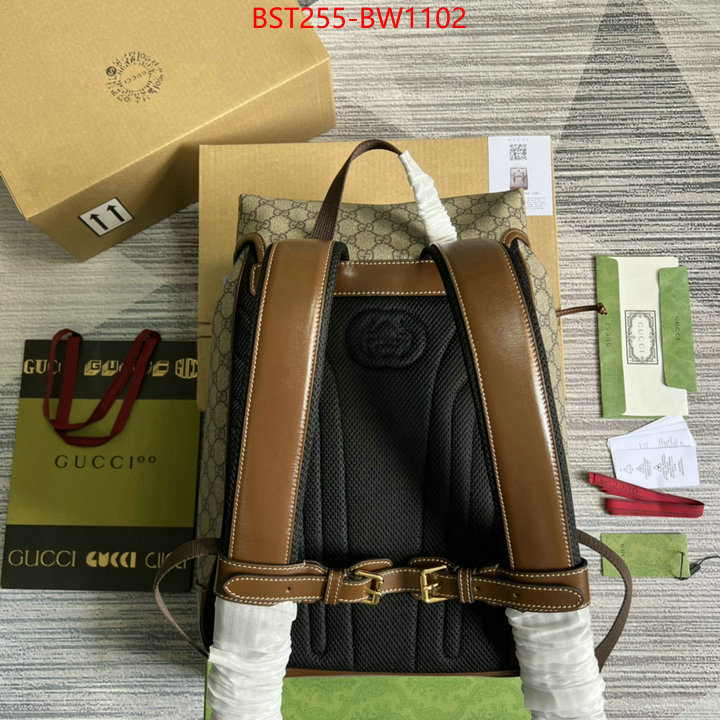 Gucci Bags(TOP)-Backpack-,fake cheap best online ,ID: BW1102,$: 255USD