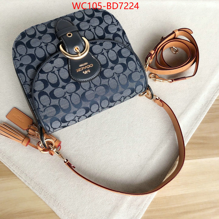 Coach Bags(4A)-Diagonal,only sell high-quality ,ID: BD7224,$: 105USD