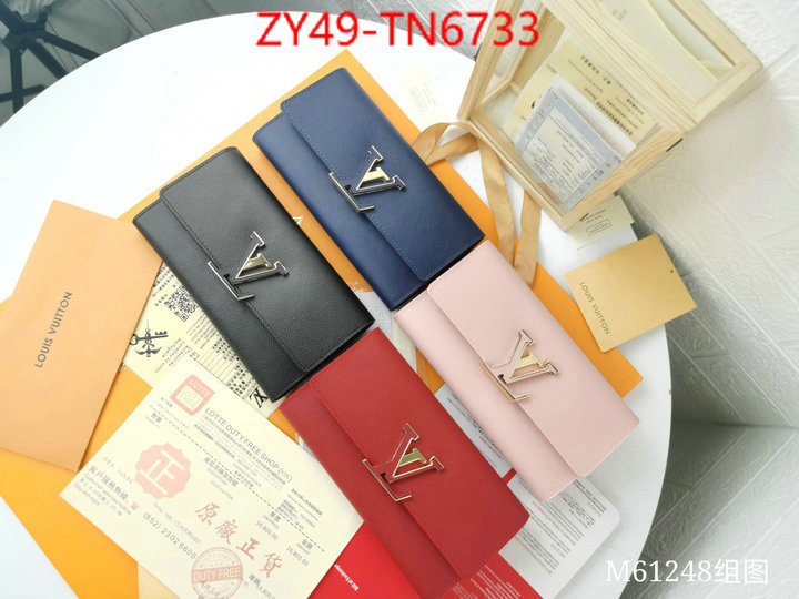 LV Bags(4A)-Wallet,ID: TN6733,$: 49USD