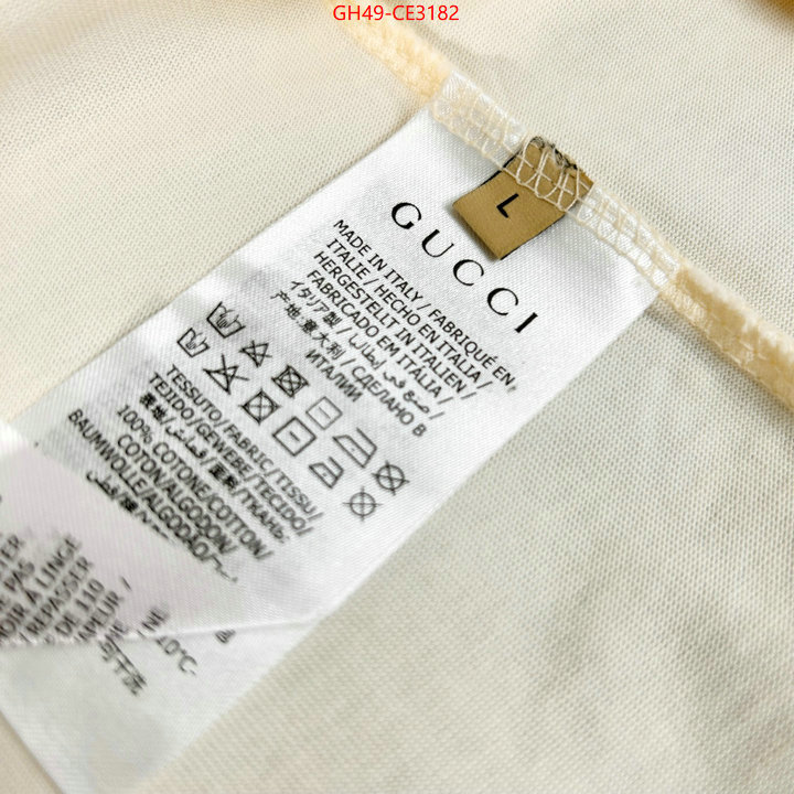 Clothing-Gucci,good quality replica , ID: CE3182,$: 49USD