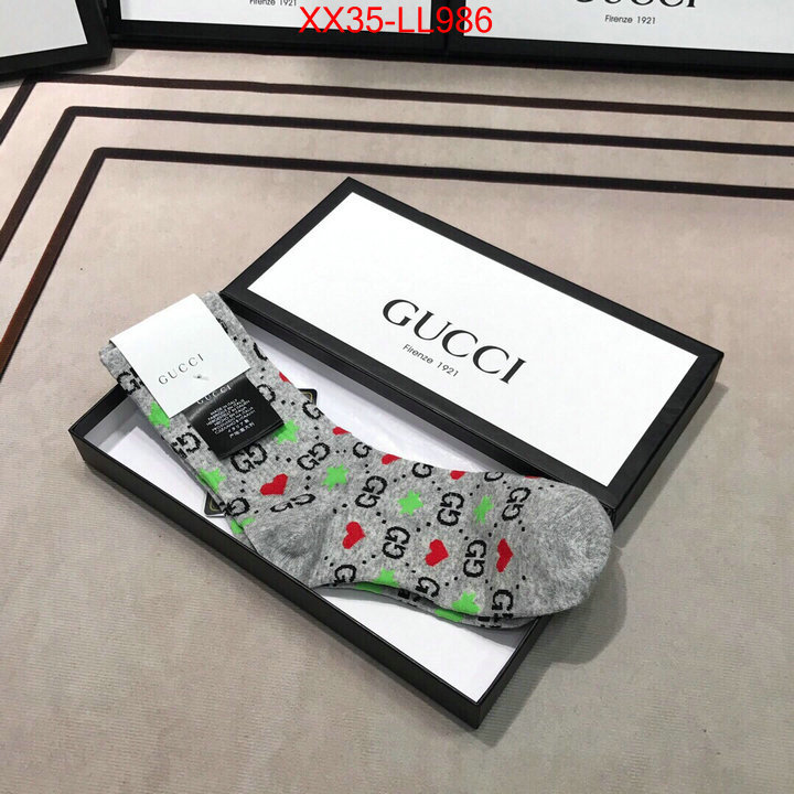 Sock-Gucci,fake cheap best online , ID: LL986,$:35USD