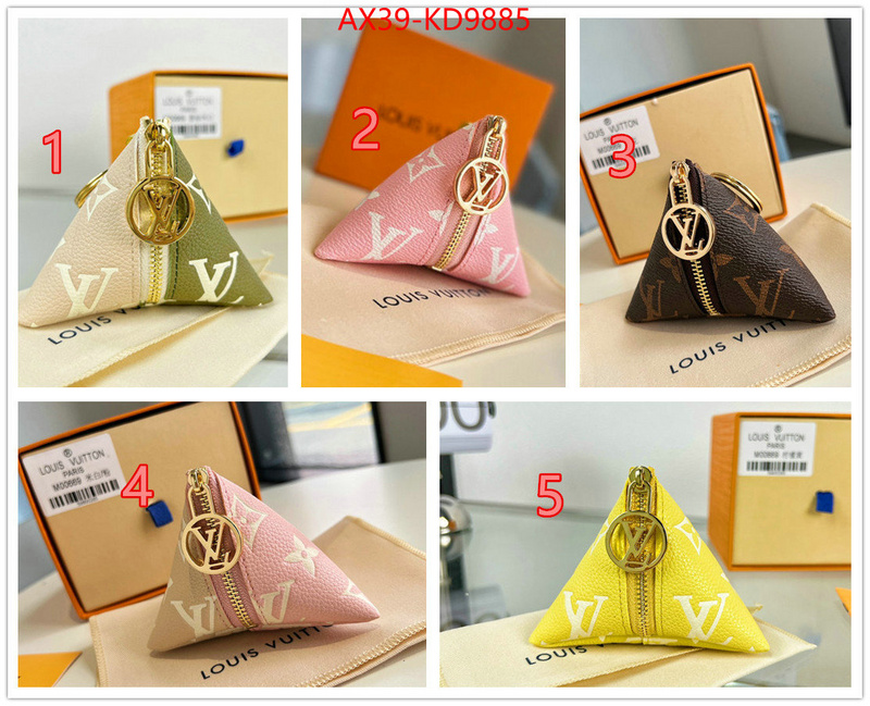 Key pendant-LV,luxury fake ,ID: KD9885,$: 39USD