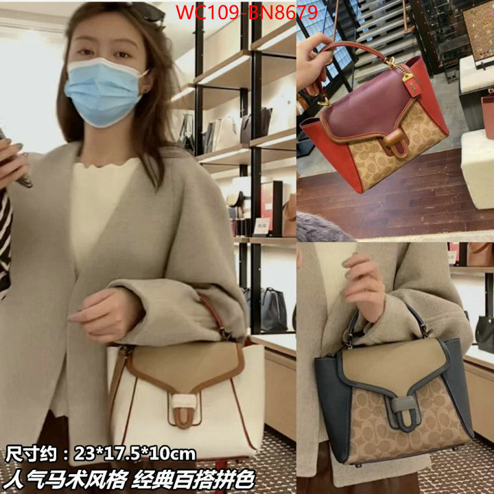 Coach Bags(4A)-Diagonal,high quality ,designer replica ,ID: BN8679,$: 109USD