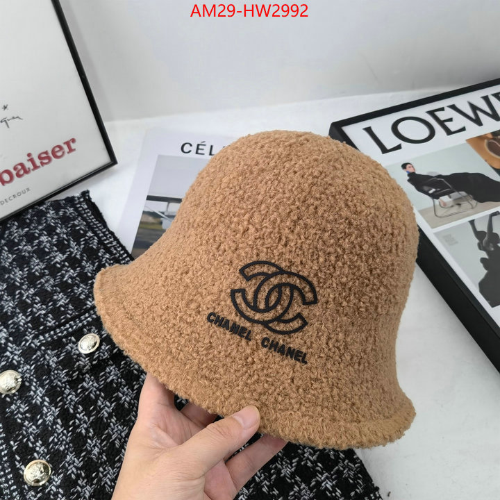 Cap (Hat)-Chanel,buy best high quality , ID: HW2992,$: 29USD