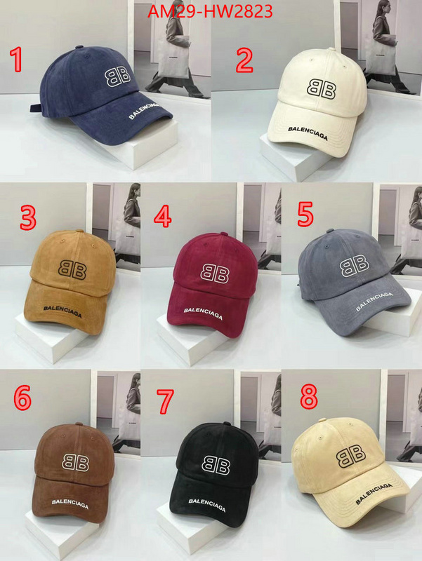 Cap (Hat)-Balenciaga,top quality fake , ID: HW2823,$: 29USD