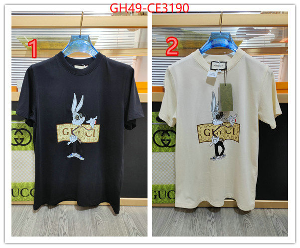 Clothing-Gucci,wholesale imitation designer replicas , ID: CE3190,$: 49USD