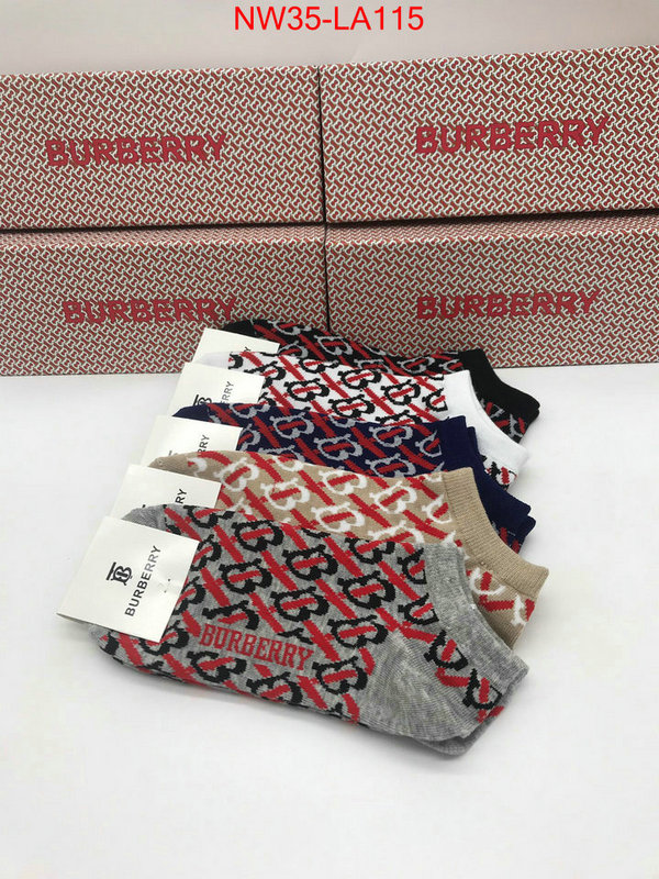 Sock-Burberry,the best , ID:LA115,$: 35USD