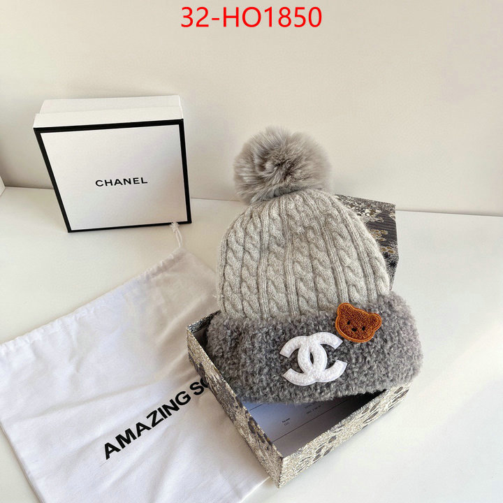 Cap (Hat)-Chanel,1:1 replica wholesale , ID: HO1850,$: 32USD