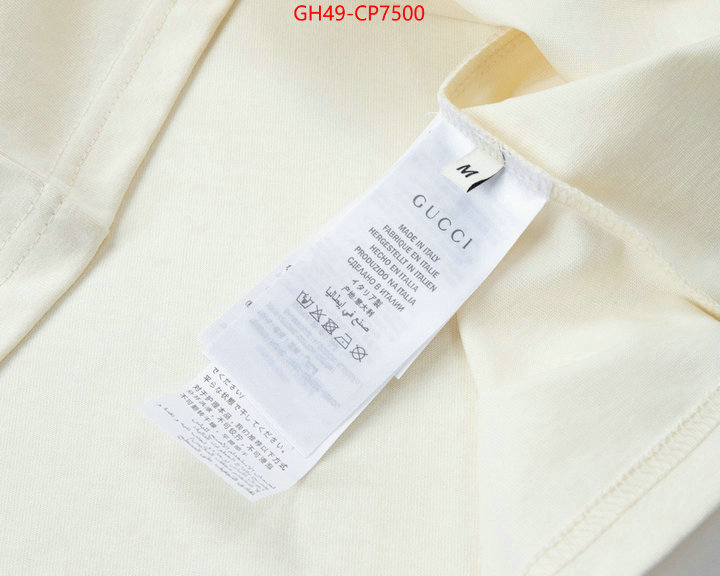 Clothing-Gucci,first copy , ID: CP7500,$: 49USD