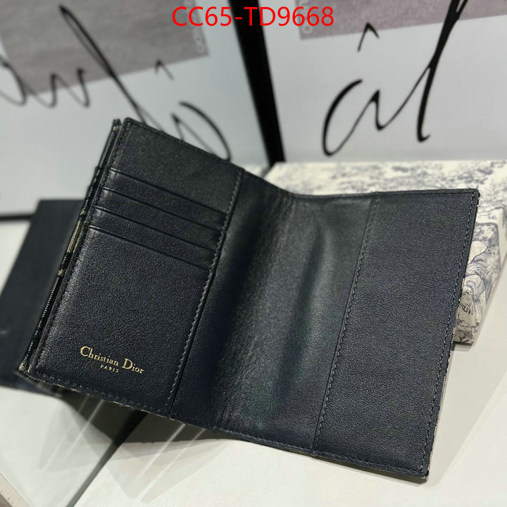 Dior Bags(TOP)-Wallet-,ID: TD9668,$: 65USD