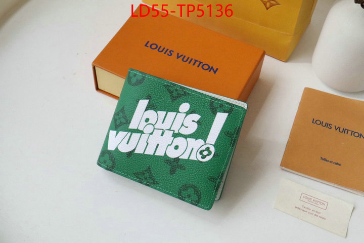 LV Bags(TOP)-Wallet,ID: TP5136,$: 55USD