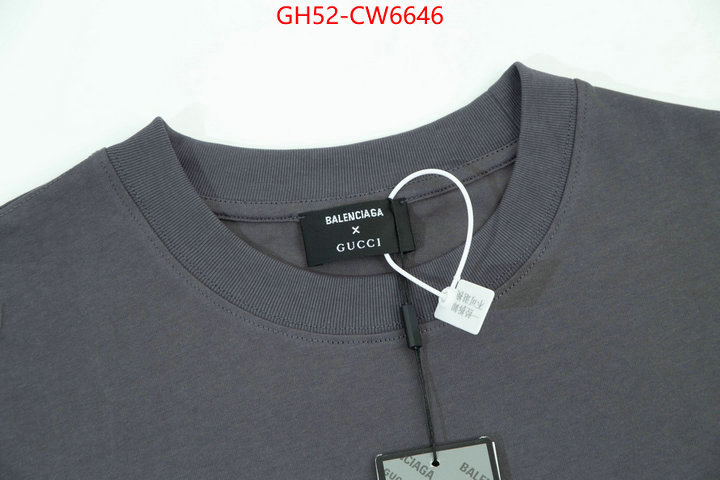 Clothing-Gucci,designer high replica , ID: CW6646,$: 52USD