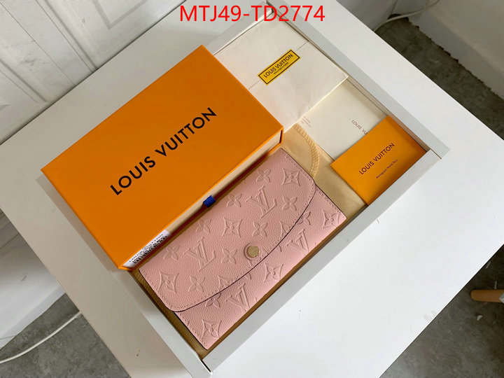 LV Bags(4A)-Wallet,ID: TD2774,$: 49USD