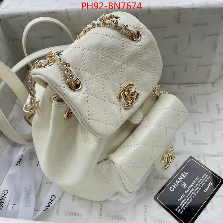 Chanel Bags(4A)-Backpack-,ID: BN7674,$: 92USD