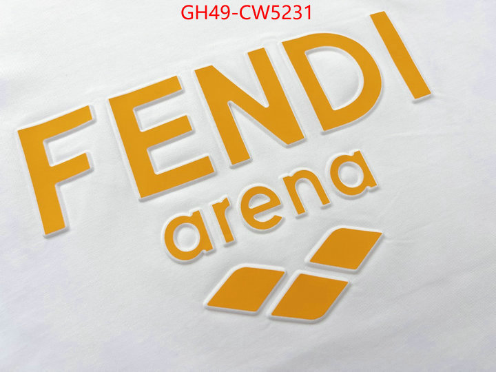 Clothing-Fendi,the best quality replica , ID: CW5231,$: 49USD