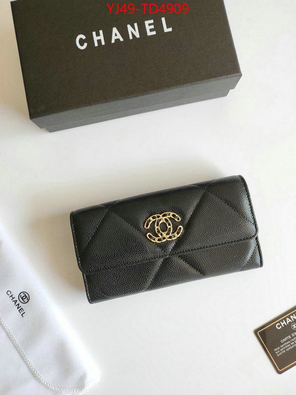 Chanel Bags(4A)-Wallet-,ID: TD4909,$: 49USD