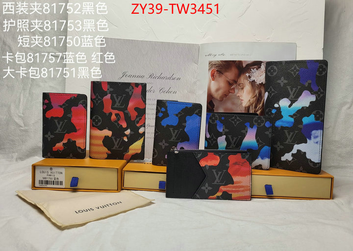 LV Bags(4A)-Wallet,cheap high quality replica ,ID: TW3451,$: 39USD