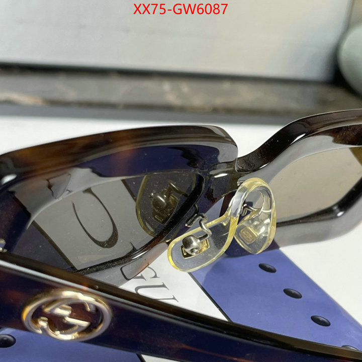 Glasses-Gucci,designer 7 star replica , ID: GW6087,$: 75USD