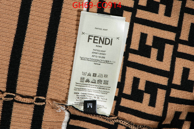 Clothing-Fendi,high quality designer , ID: CO914,$: 69USD