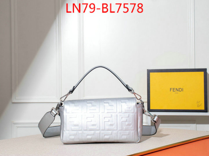 Fendi Bags(4A)-Baguette-,replica 2023 perfect luxury ,ID: BL7578,$: 79USD