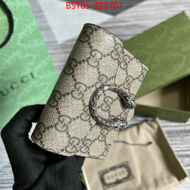 Gucci Bags(TOP)-Wallet-,can you buy replica ,ID: TE1701,$: 85USD