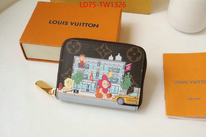 LV Bags(TOP)-Wallet,ID: TW1326,$: 75USD