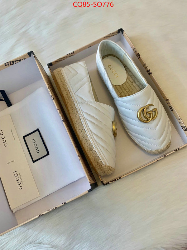 Women Shoes-Gucci,best quality replica , ID: SO776,$: 85USD