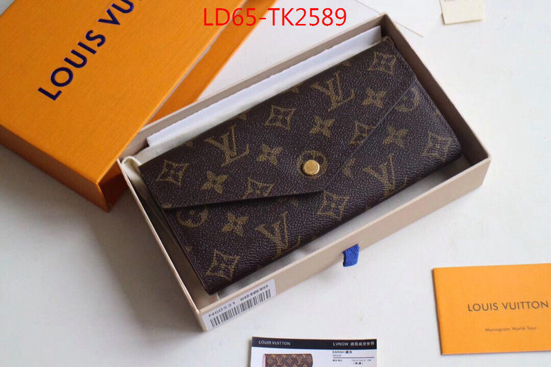 LV Bags(TOP)-Wallet,ID: TK2589,$:65USD