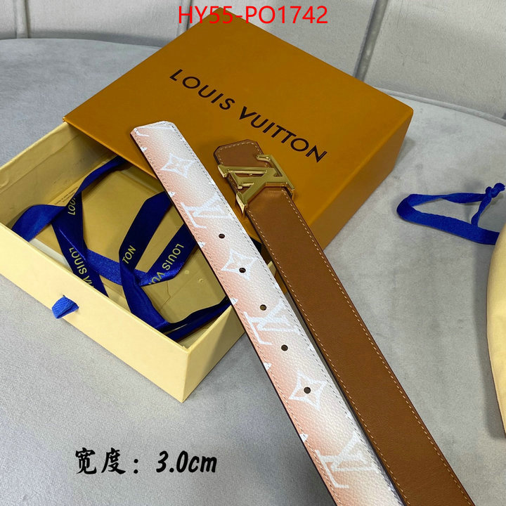 Belts-LV,fashion replica , ID: PO1742,$: 55USD