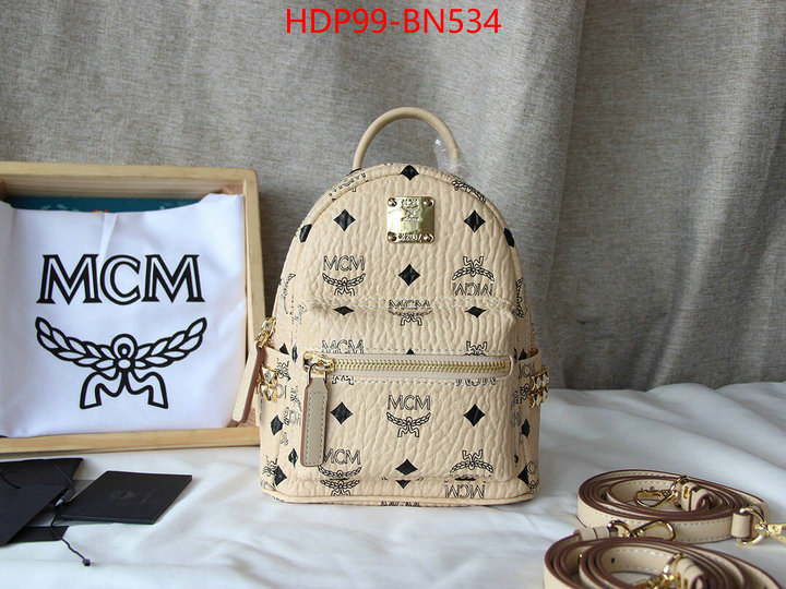 MCM Bags(TOP)-Backpack-,ID: BN534,$: 99USD