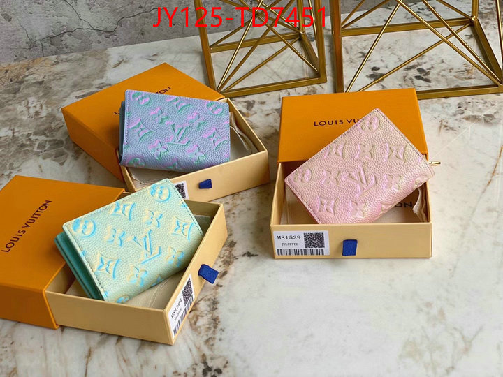 LV Bags(TOP)-Wallet,ID: TD7451,$: 125USD