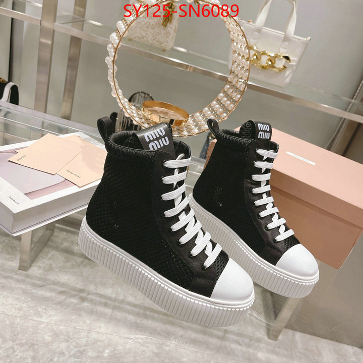 Women Shoes-Miu Miu,7 star quality designer replica , ID: SN6089,$: 125USD