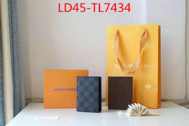 LV Bags(TOP)-Wallet,ID: TL7434,$: 45USD