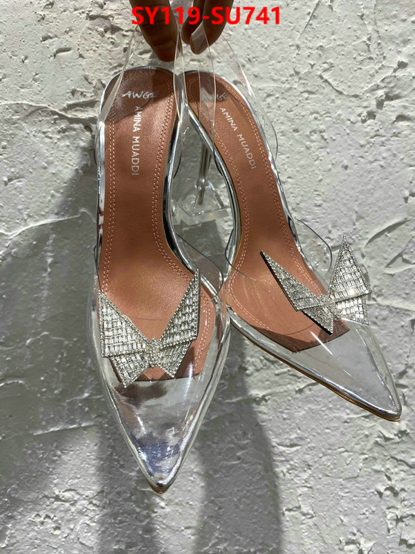 Women Shoes-Amina Muaddi,counter quality , ID: SU741,$: 119USD