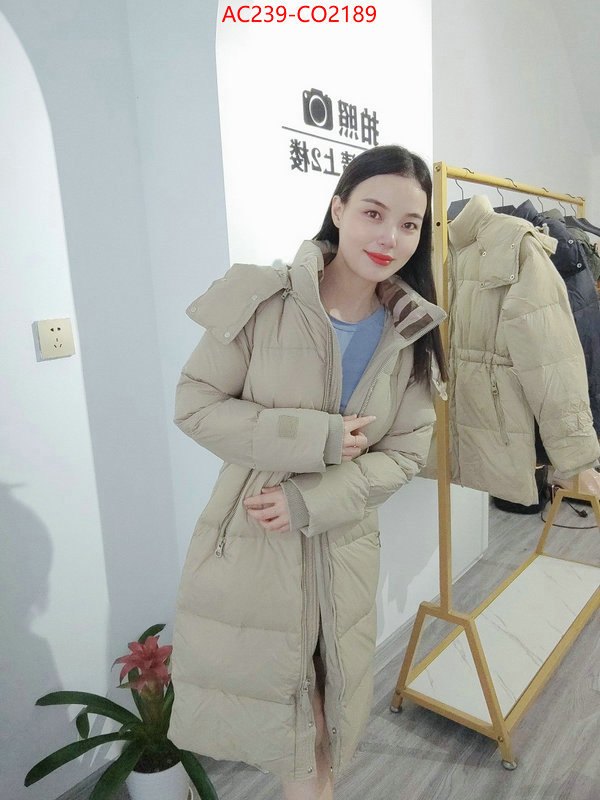 Down jacket Women-Burberry,wholesale imitation designer replicas , ID: CO2189,$: 239USD