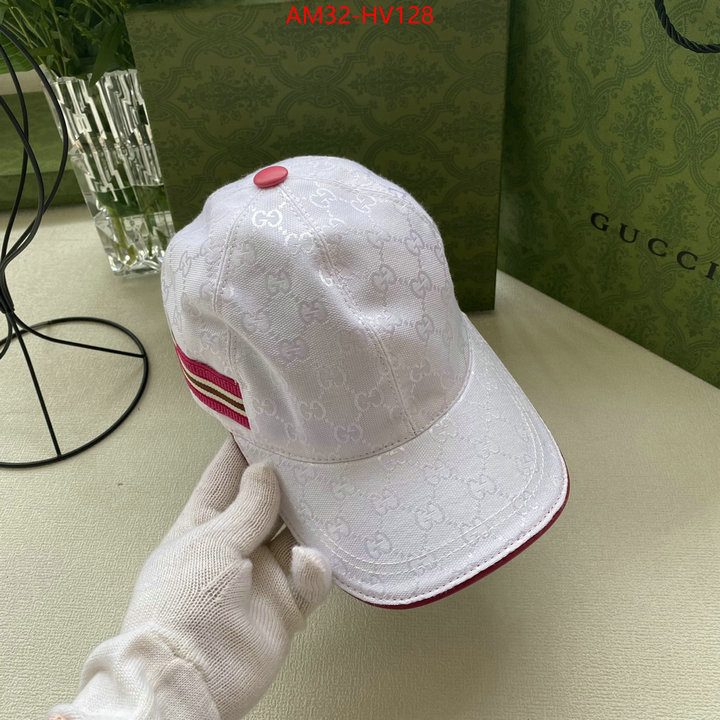 Cap (Hat)-Gucci,high quality 1:1 replica , ID: HV128,$: 32USD