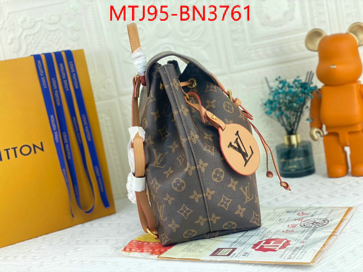 LV Bags(4A)-Backpack-,what's the best place to buy replica ,ID: BN3761,$: 95USD