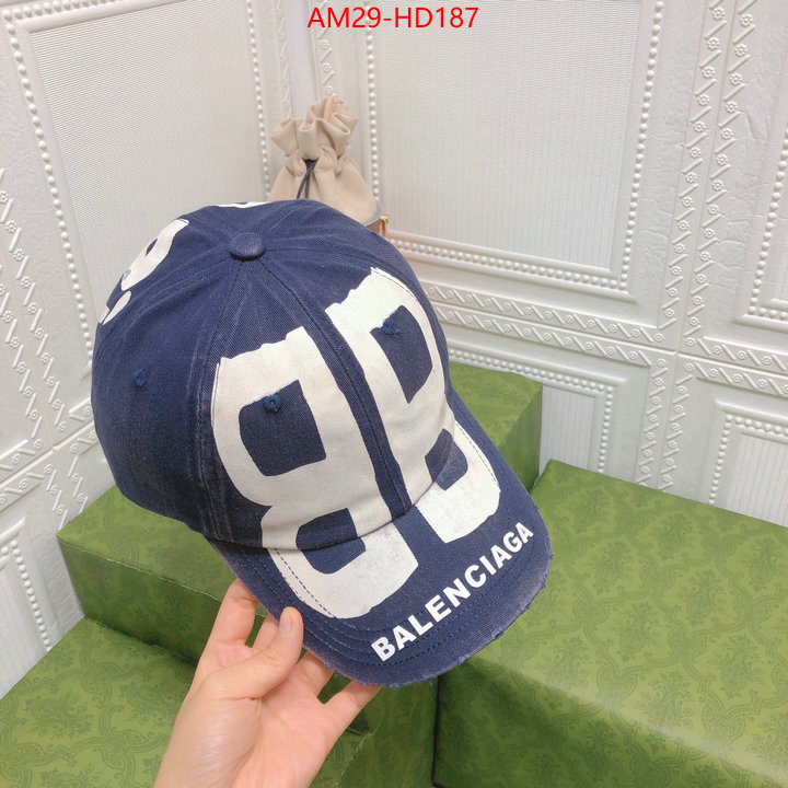 Cap (Hat)-Balenciaga,knockoff highest quality , ID: HD187,$: 29USD