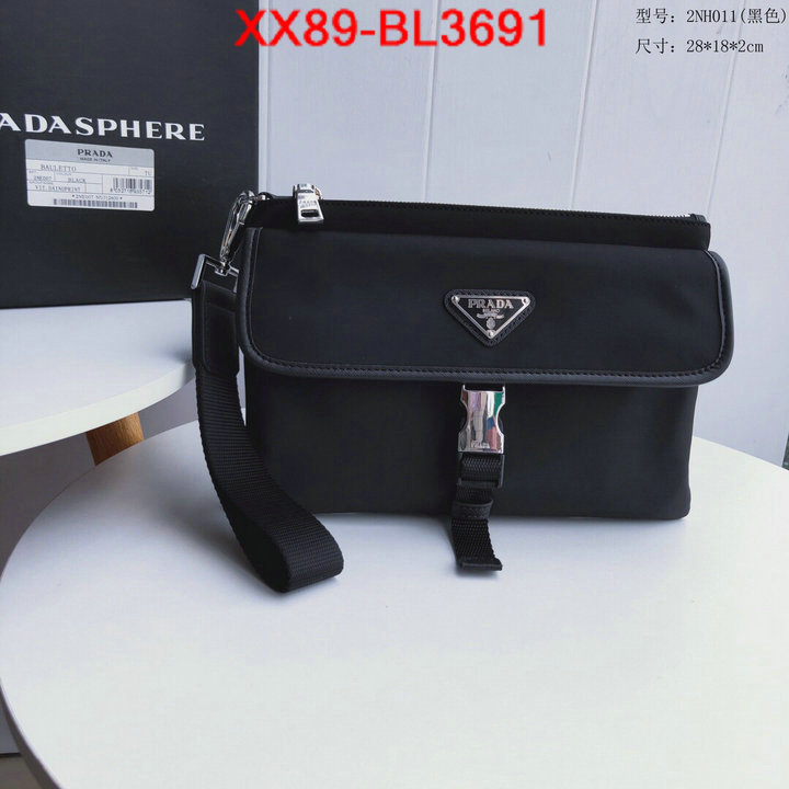 Prada Bags(TOP)-Clutch-,ID: BL3691,$: 89USD