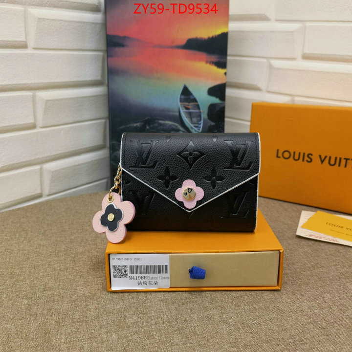 LV Bags(4A)-Wallet,luxury fashion replica designers ,ID: TD9534,$: 59USD