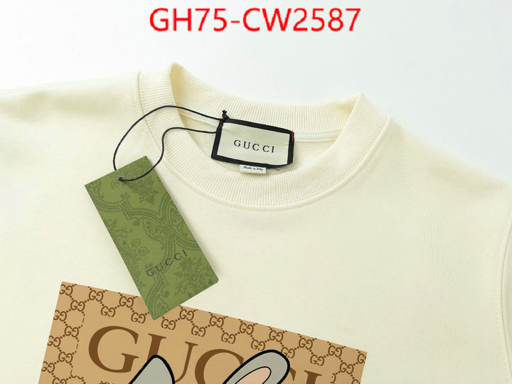 Clothing-Gucci,where to buy replicas , ID: CW2587,$: 75USD