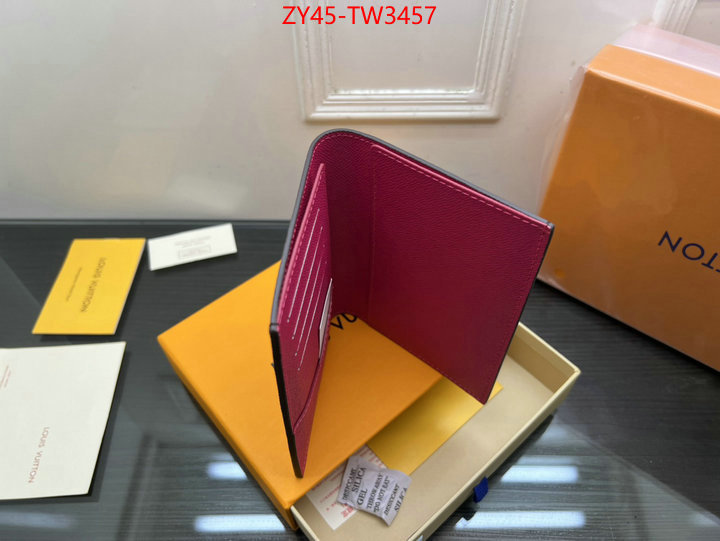 LV Bags(4A)-Wallet,high quality replica ,ID: TW3457,$: 45USD