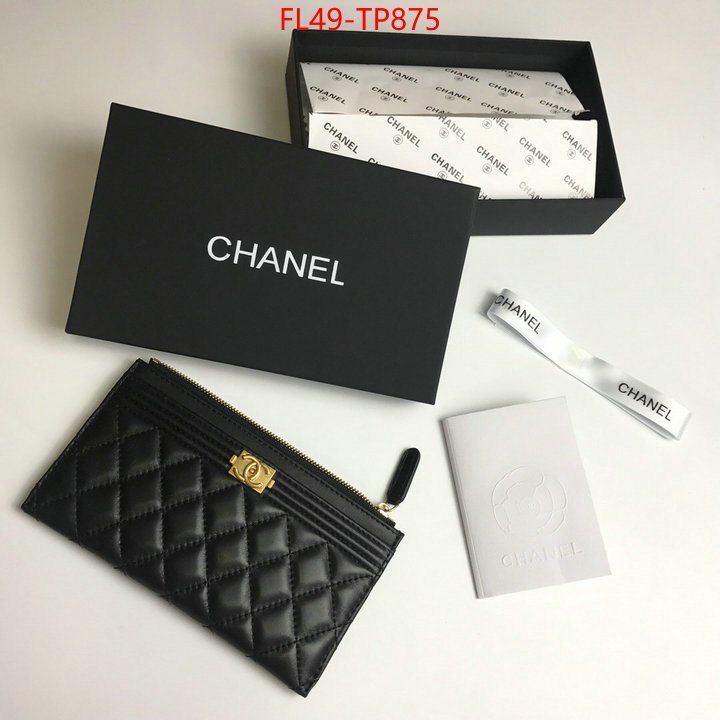 Chanel Bags(4A)-Wallet-,ID: TP875,$: 49USD