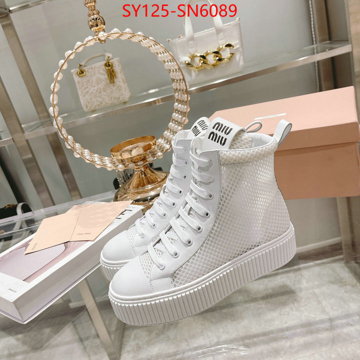 Women Shoes-Miu Miu,7 star quality designer replica , ID: SN6089,$: 125USD