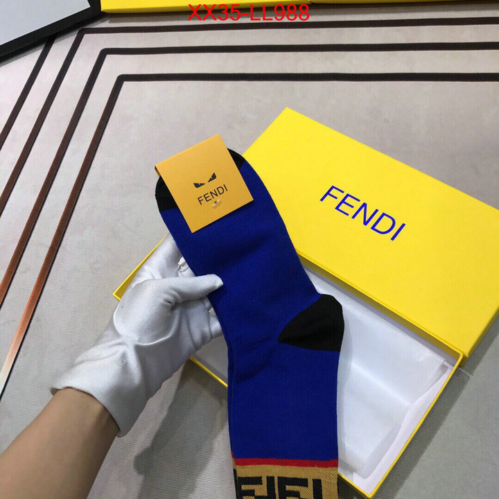 Sock-Fendi,high quality designer , ID: LL988,$:35USD