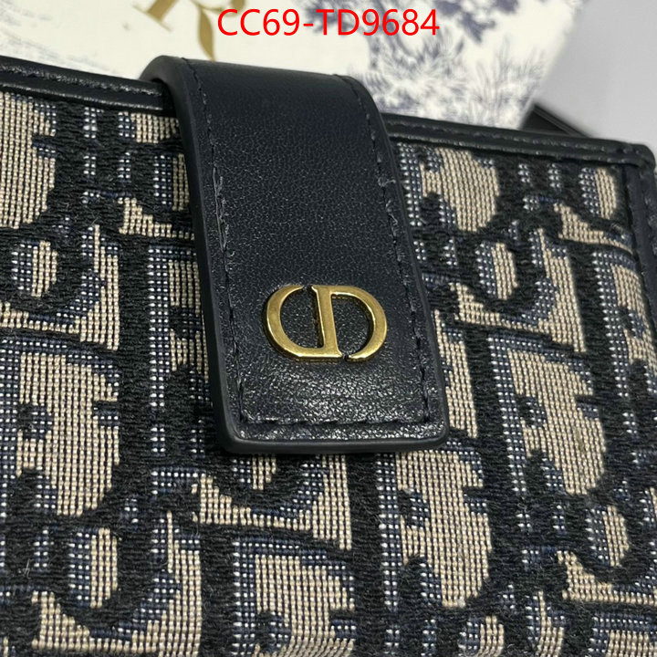 Dior Bags(TOP)-Wallet-,ID: TD9684,$: 69USD